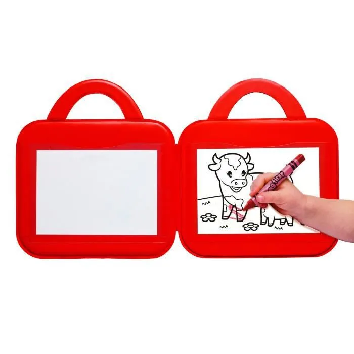 Crayola - Mini Kids - Mon 1er pupitre effaçable à sec - Jouet pour enfant - Bleu - Mixte-1