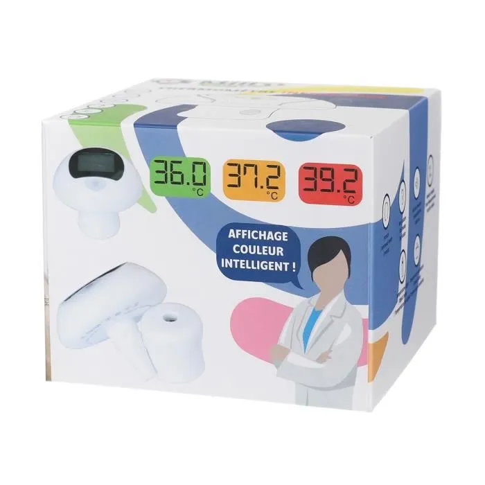 MILL'O BÉBÉ Thermomètre Médical Infrarouge Contact et Rétroéclairé Champignon-1