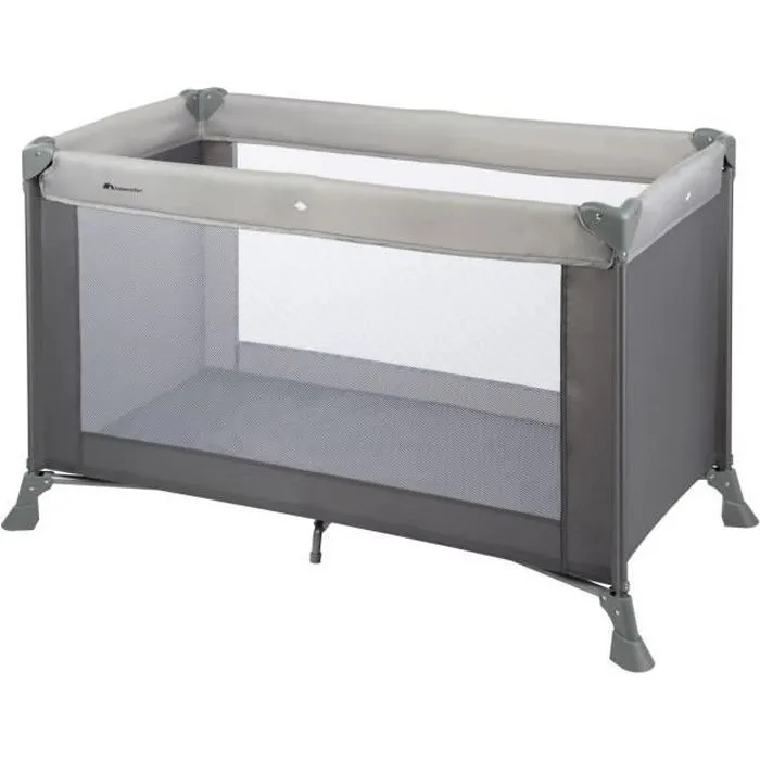 BEBECONFORT Soft dreams Lit bébé, Lit parapluie, De la naissance à 3 ans (jusqu'à 15kg), Gray Mist + sac de transport-0