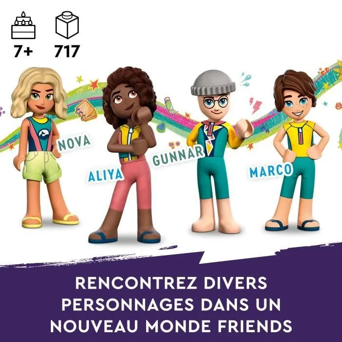 LEGO® Friends 41734 Le Bateau de Sauvetage en Mer, Jouet avec Figurines de Dauphins et Sous-Marin-4