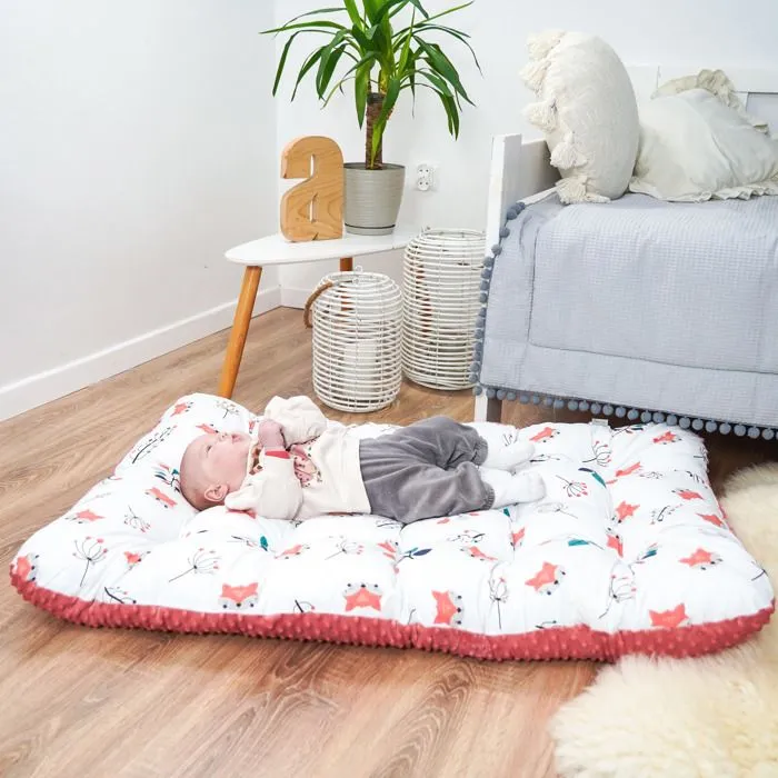 Coussin de sol - TOTSY BABY - 70x110 cm - Terre cuite - Tapis de jeu - Matelas de sol pour enfants-3