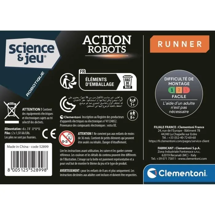 CLEMENTONI - Action Robot - Runner-4