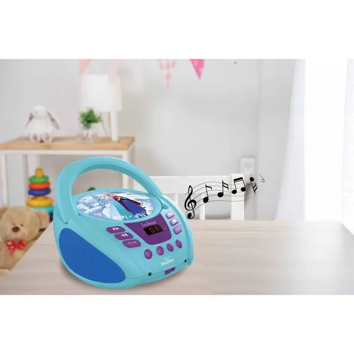Lecteur CD portable avec prise micro Reine des Neiges-4