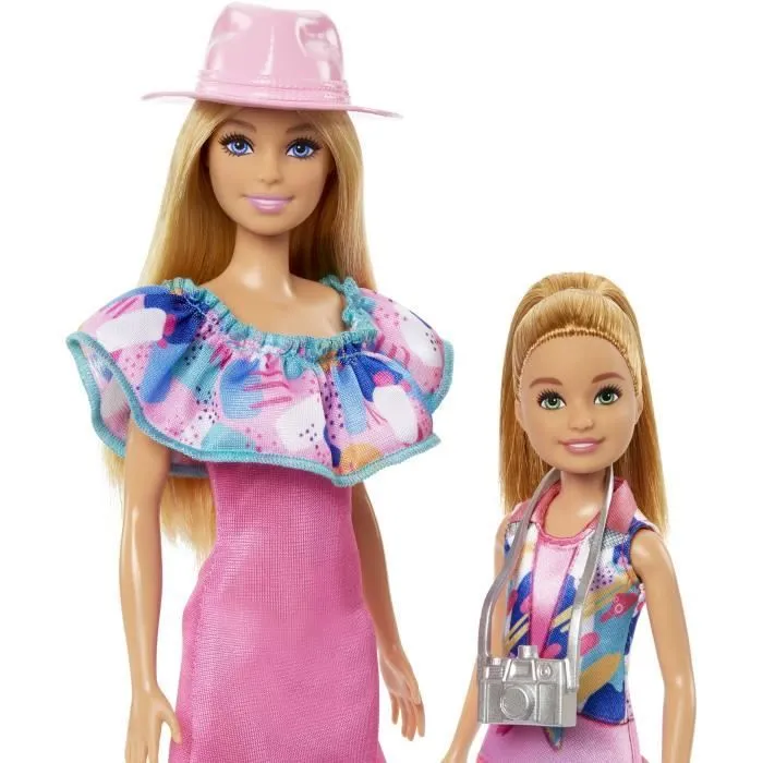 Barbie-Coffret Poupées Stacie et Barbie avec 2 chiots et accessoires HRM09-2