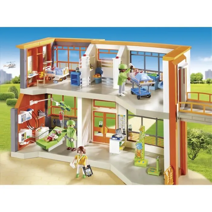 PLAYMOBIL - Hôpital Pédiatrique Aménagé 6657 - City Life-1