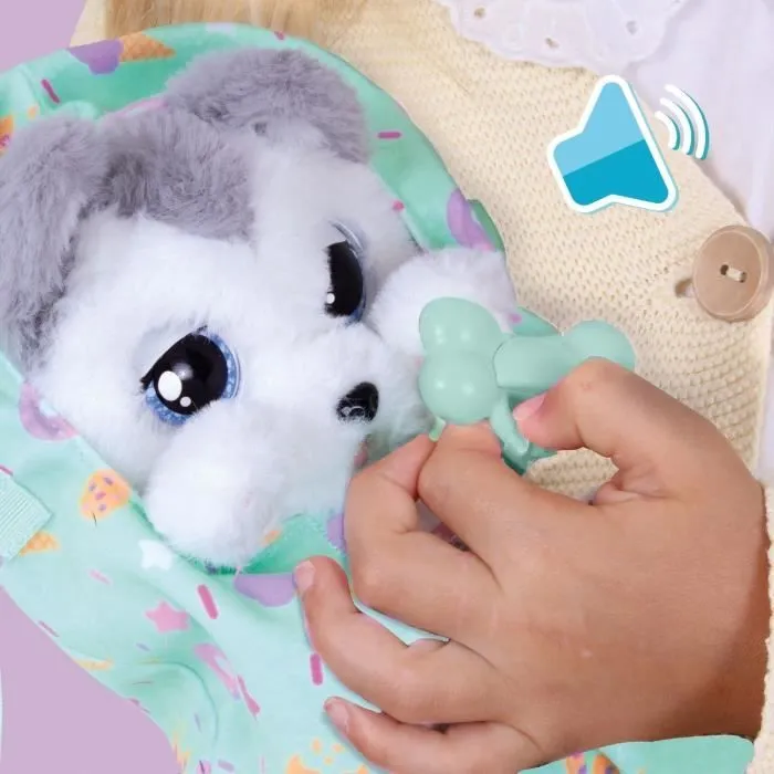 Peluche Baby Paws - mon bébé chien, Husky - IMC Toys-3