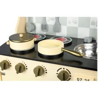 Leomark Cuisine Vintage Jeu d'imitation Cuisine en Bois avec accessoires-1