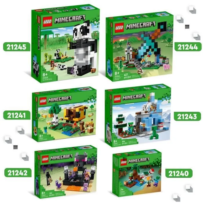 LEGO Minecraft 21240 Aventures dans le Marais, Jouet de Construction, avec Figurine Zombie-5