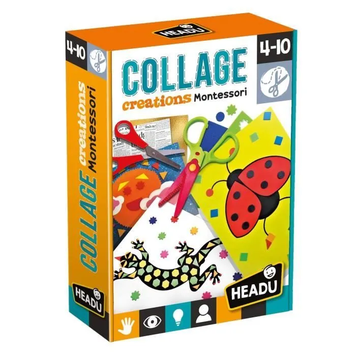 Jouet - Headu - Collage Creation Montessori - À partir de 4 ans - Mixte - MU24056-0