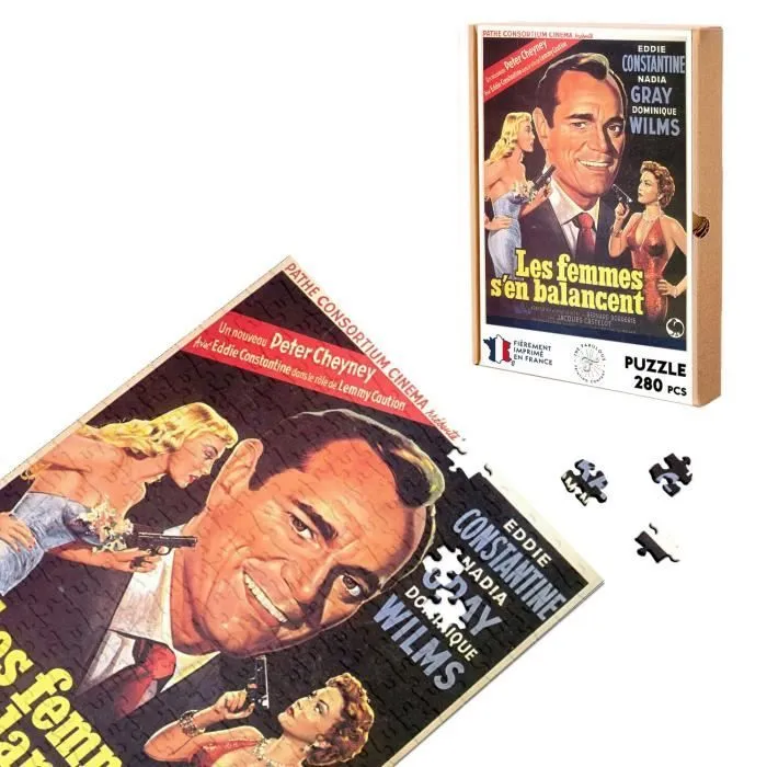 Puzzle Classique 280 pièces les Femmes s'en Balancent Vieille Affiche Française de Film Rétro Poster Cinéma Vintage-0