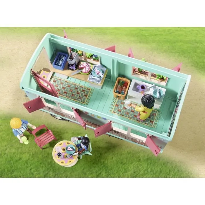PLAYMOBIL 71441 Roulotte café boutique, Country La vie à la ferme, 145 pièces, Dès 4 ans-3