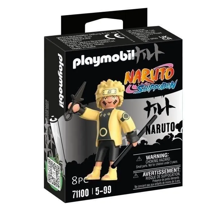 PLAYMOBIL 71100 Naruto Rikudou Sennin Mode, Naruto Shippuden, Figurine de Collection avec Accessoires, Dès 5 ans-0