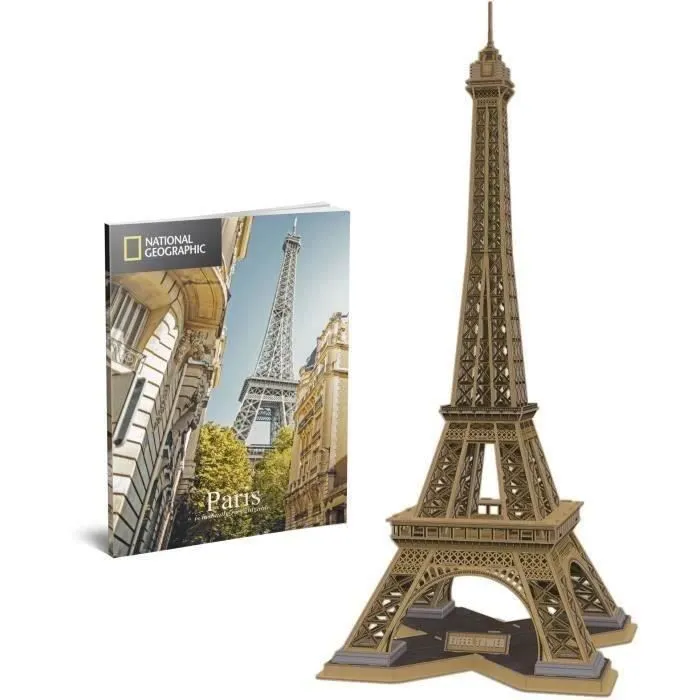 Puzzle 3D - Tour Eiffel - Jeu de construction - EXPLORA - 80 pièces - Dès 8 ans-3
