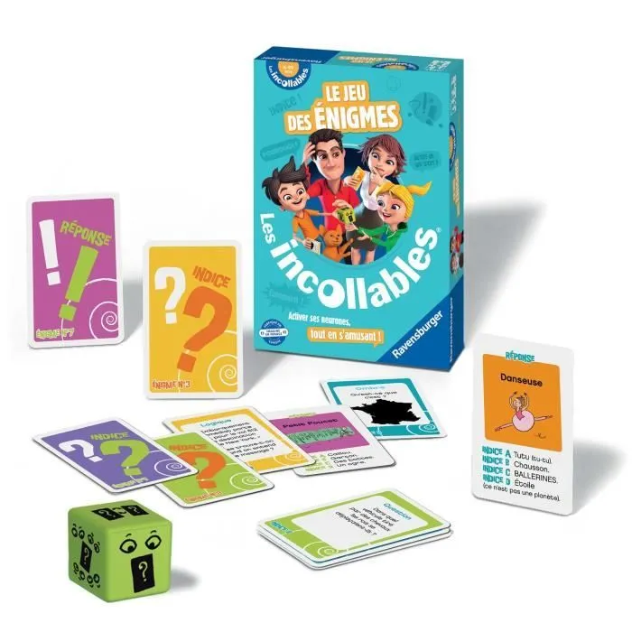 LES INCOLLABLES Le jeu des Enigmes - Ravensburger - Jeu de société enfants - Réfléxion et logique - 2 à 4 joueurs - Dès 6 ans-3