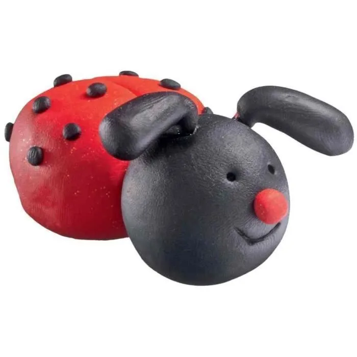 Kit de pâte à modeler - FIMO - Coccinelle - Rouge et Noir - Durcit au four - 3 ans et plus-2