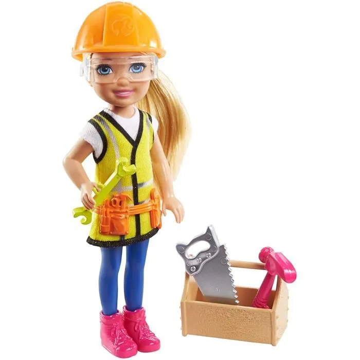 Playset Barbie - Mattel - GTN87 - Poupée Chelsea Blonde - Casque Rigide - Accessoires Inclus-0