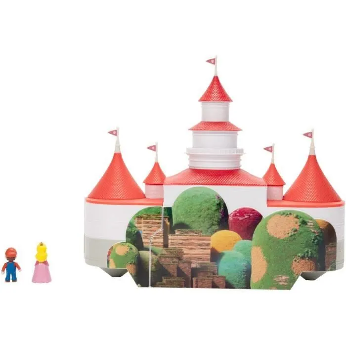 Playset Mini Deluxe série 1 - Château de Princesse Peach - Super Mario Movie - JAKKS-4