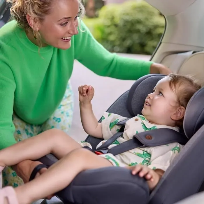 BEBECONFORT Siège auto EverFix i-Size évolutif, isofix, réhausseur, groupe 1/2/3, 15 mois à 10/12 ans, 76-150cm, 9-36kg Tinted Black-7
