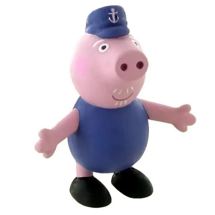 Figurine de collection Comansi Peppa Pig, Grand-Père Pig 7cm (2013)-0