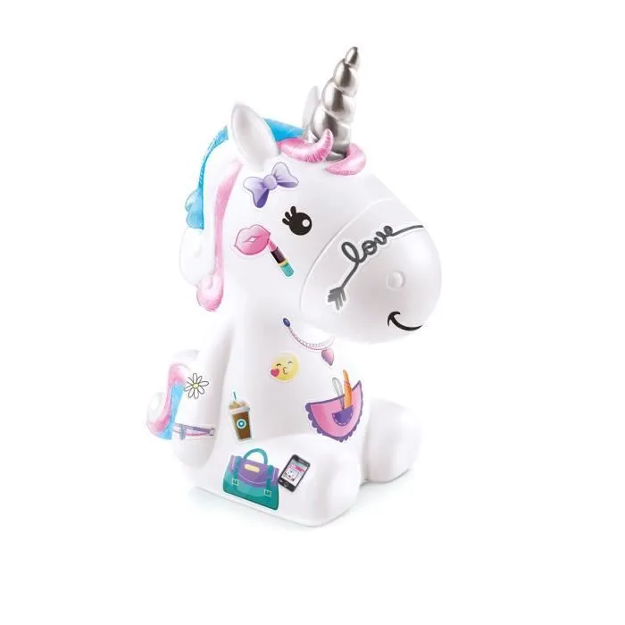 Canal Toys - La Famille Licorne, Figurines de Maman licorne lumineuse et des deux bébés à décorer - OFG 287-3