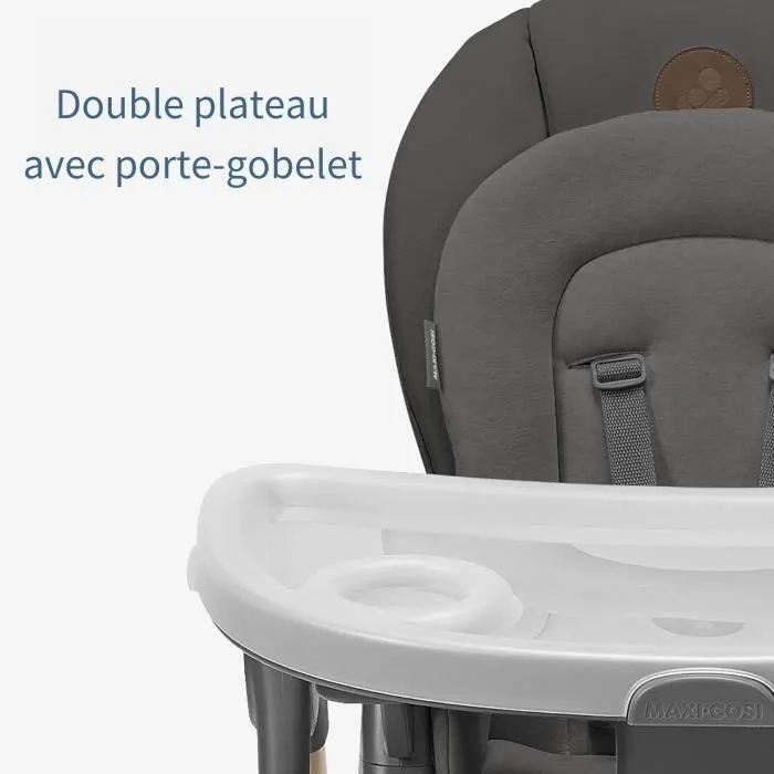 MAXI-COSI Minla Chaise haute évolutive - De la naissance à 6 ans - Beyond Graphite Eco-2