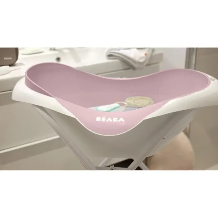 BEABA, Baignoire pour Bébé Camélé'O, Antidérapante et Confort, - Old Pink-3