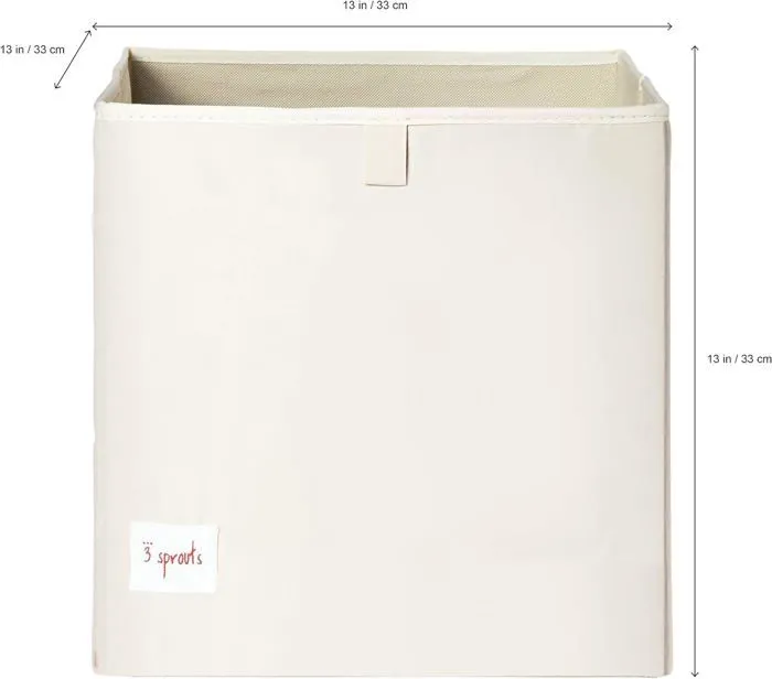 3 Sprouts - Cube de rangement Lapin - ELEMENTS FOR KIDS-2