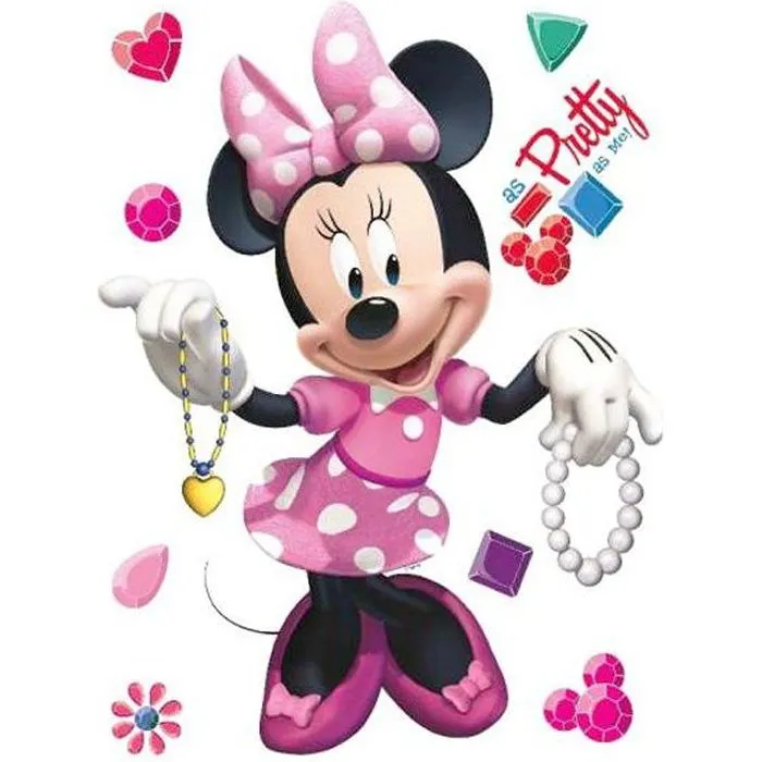 MAXI STICKERS MURAL Minnie - haut. 80 cm-0