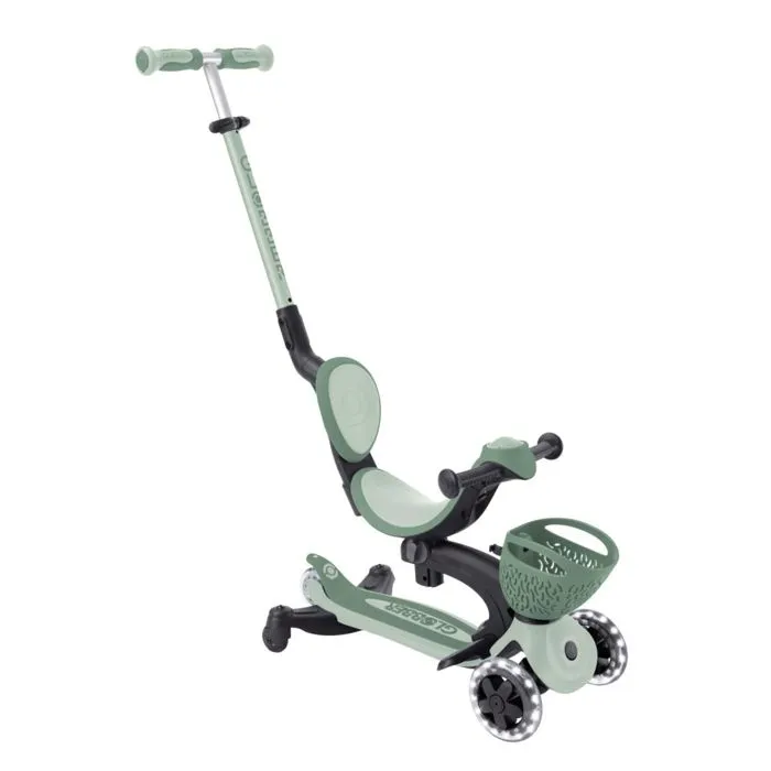 Globber - Trottinette évolutive GO UP BABY 360 LIGHTS - Vert Sauge-0