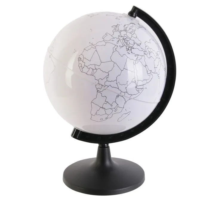 Jeux 2 mômes - Jouet éducatif - Globe terrestre rotatif à colorier-0