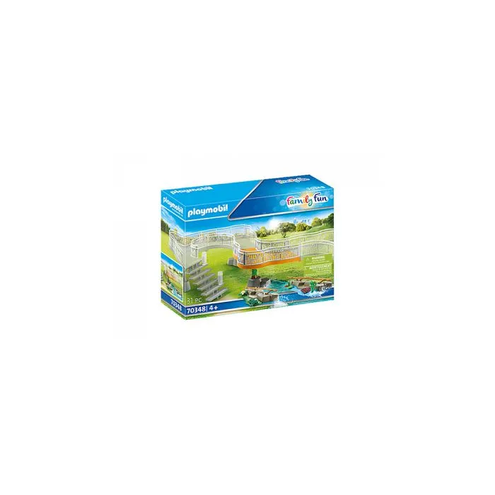 PLAYMOBIL - Extension pour parc animalier - Modèle 70348 - 31 pièces - Pour enfant de 4 ans et plus - Bleu-2
