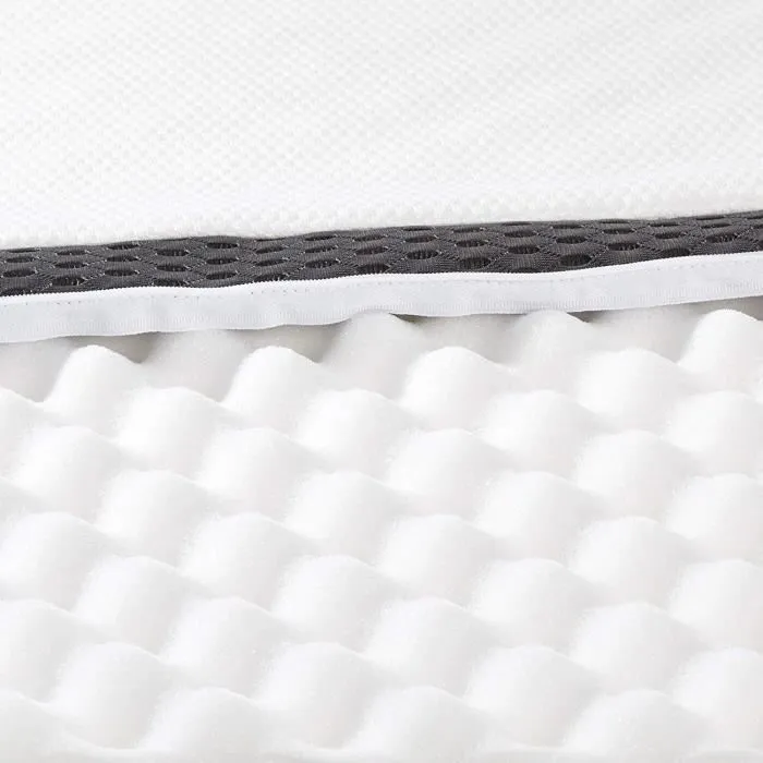 Basics Sur-matelas en mousse visco-élastique confortable avec sangles, 4 cm - 90 x 190 cm - HK04090190M-2