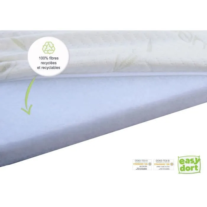 Matelas couffin en Bambou avec coins arrondis 32x72 cm-1