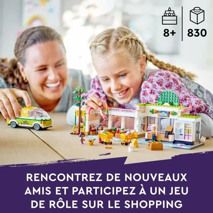 LEGO® Friends 41729 L’Épicerie Biologique, Jouet Supermarché, avec Camion & Mini-Poupées-5