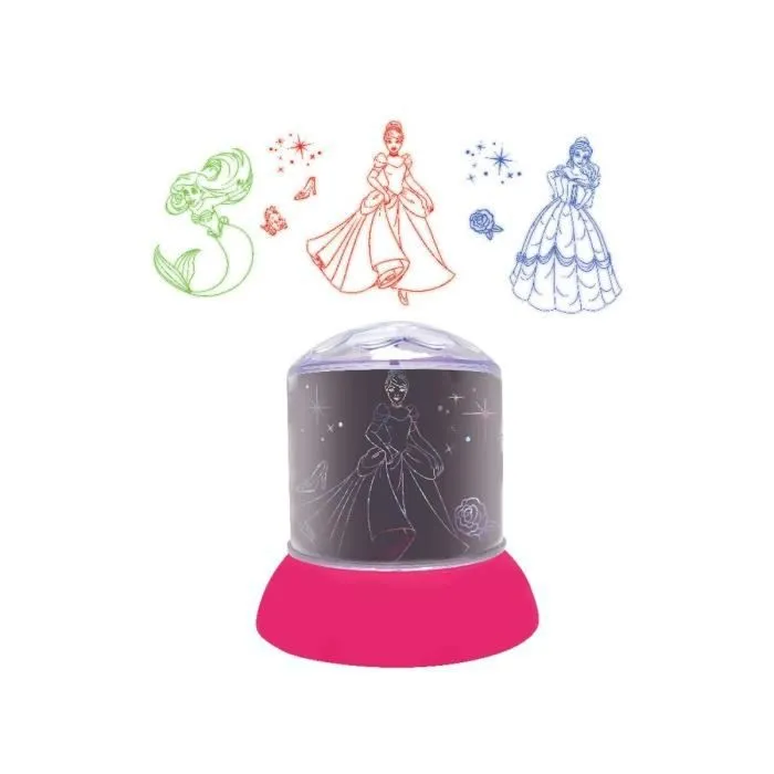 Veilleuse LED Disney Princesses - LEXIBOOK - Projection 3 couleurs-0