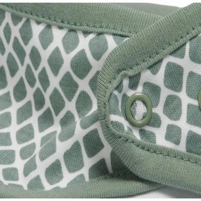 Bavoir Bandana Snake Vert Cendré (2pcs) Jollein-2