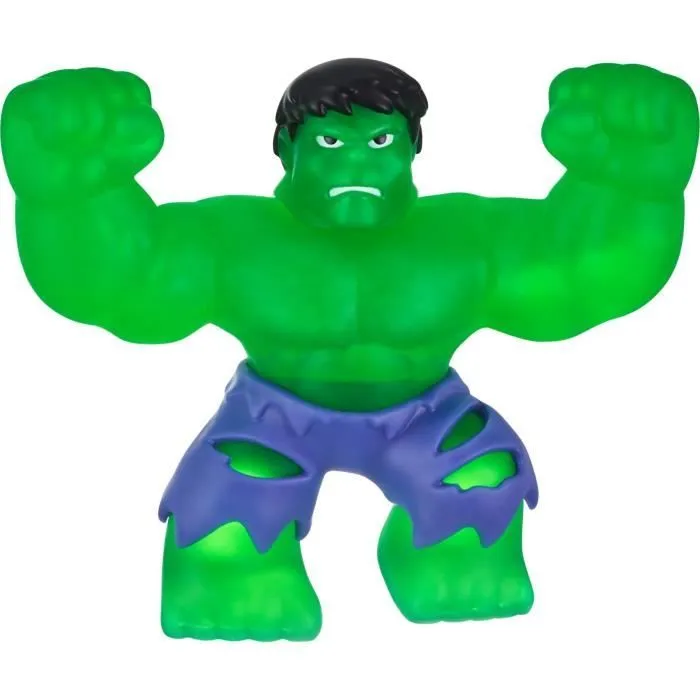 Figurine Hulk S3 - MOOSE TOYS - 11 cm - Goo Jit Zu Marvel - Vert et bleu-0