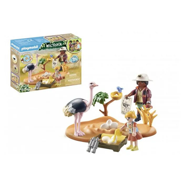 Jouet - PLAYMOBIL - Wiltopia 71296 Explorateurs et nid d'autruche - Mixte - Blanc - Enfant-4