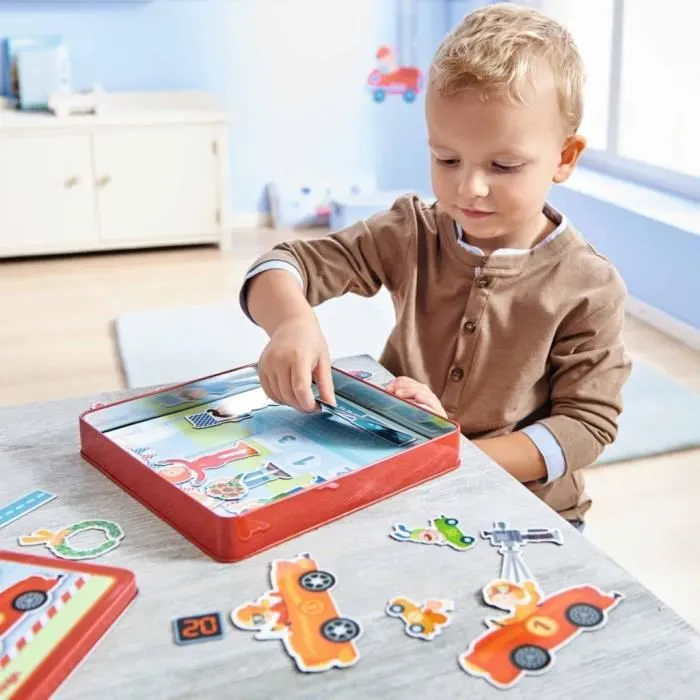 HABA Ensemble de jeu magnétique Zippy Cars 301948-1
