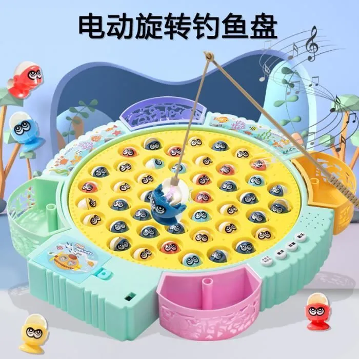 Jeu de Société Peche a la Ligne Enfant - ZGEER - Peche a la Ligne Enfant - Mixte - Enfant - 3 ans - Blanc-3