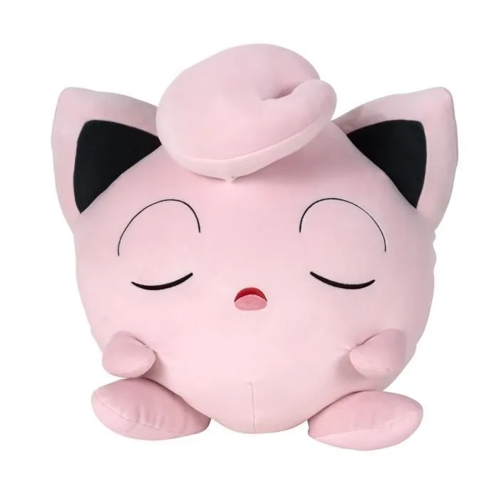 Peluche - BANDAI - Pokémon Rondoudou (Jigglypuff) - 40 cm, douce et moelleuse-0