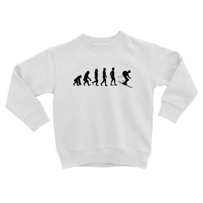 Sweatshirt Enfant Evolution Ski Montagne Neige Sport d'Hiver Athlète-0