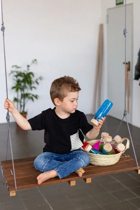 Bouteille sensorielle - Petit Boum - Sound Poisson - Activité d'éveil pour bébé-0