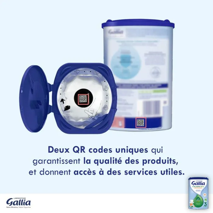 Lait en poudre Bio Calisma Croissance 3 (800g) - Gallia de 12 à 18 Mois-3