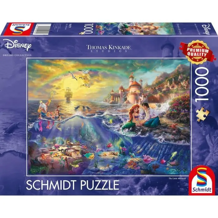Puzzles - SCHMIDT SPIELE - Disney Arielle la petite sirène - 1000 pièces-0