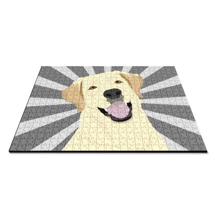 Puzzle Classique - FABULOUS - Labrador Gros Chien Blanc Art Dessin - 500 Pièces - Adulte - Intérieur-2