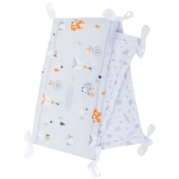 Bellochi Tour de Lit Bébé 180 x 30 cm - Certifié - Universel en Coton Souple pour un Matelas 120 x 60 cm - Apanatschi-0