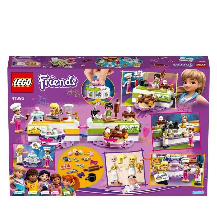 LEGO® Friends 41393 Le Concours de Pâtisserie avec Mini Poupée Stéphanie, Jouet pour Filles et Garçons de 6 ans et +-1