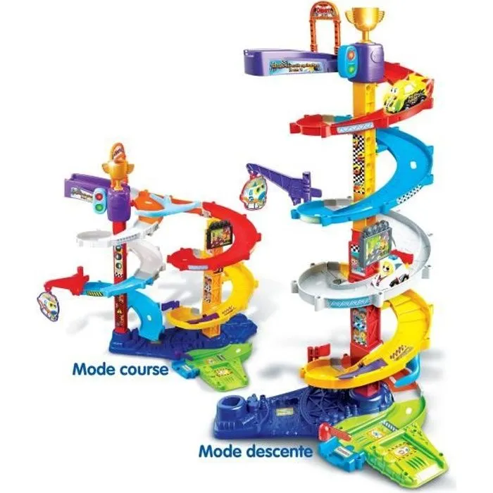 VTECH - Tut Tut Bolides - Méga Circuit Spirales 2 en 1 (+ Titouan, Fou du Volant)-0