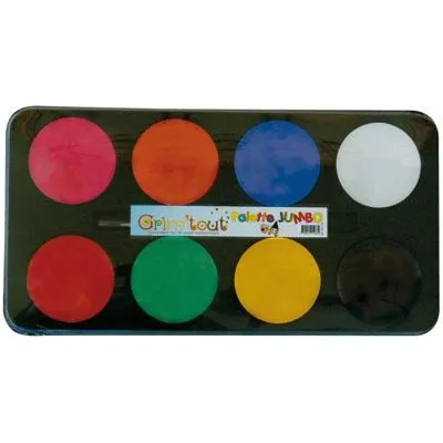 Palette de maquillage à l'eau - GRIM TOUT - GT41233 - 8 fards aquarellables - Noir - Mixte-0
